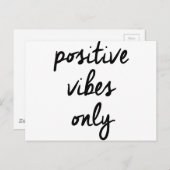 Positieve vibes alleen in het Verenigd Koninkrijk Briefkaart (Voorkant / Achterkant)
