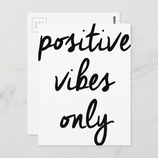 Positieve vibes alleen in het Verenigd Koninkrijk Briefkaart (Voorkant / Achterkant)