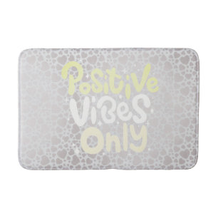 Positieve vibes alleen neutraal kleur boho stijl badmat