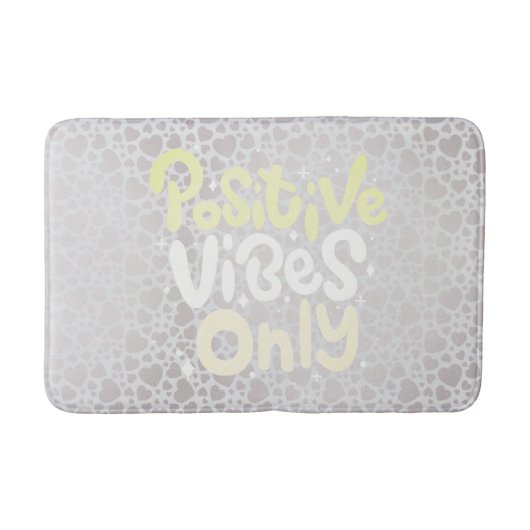 Positieve vibes alleen neutraal kleur boho stijl badmat (Voorkant)