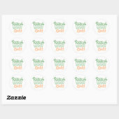 Positieve vibes alleen positieve quotes ronde sticker (Vel)