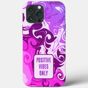Positieve vibes alleen stijlvolle Abstracte kunst Case-Mate iPhone Case