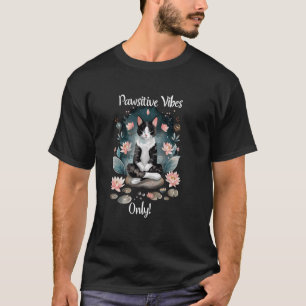 Positieve Vibes Alleen Yoga Houdingen Kitten Smoki T-shirt