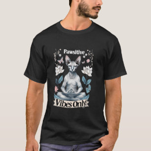Positieve Vibes Alleen Yoga Houdingen Kitten Sphyn T-shirt