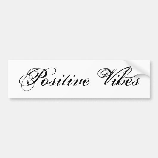Positieve Vibes Bumpersticker (Voorkant)