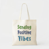 Positieve Vibes-Canvas tas verzenden (Voorkant)