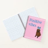 Positieve vibes capybara notitieboek (Binnen)