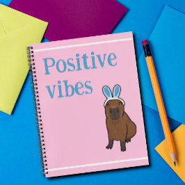 Positieve vibes capybara notitieboek