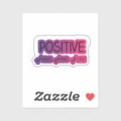 Positieve Vibes Cute Sticker – Authentiek Kawaii M (Vel)