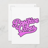 Positieve Vibes Feestdagenkaart (Voorkant / Achterkant)