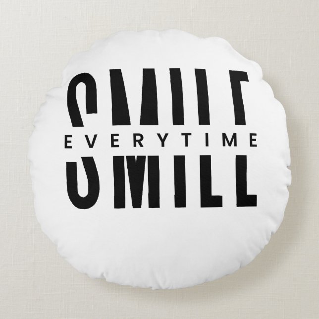 Positieve vibes glimlach kussen (Voorkant)