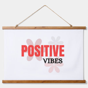 Positieve Vibes – Goede Energie Inspirerende Bloem Hangend Wandkleed