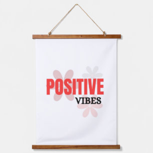 Positieve Vibes – Goede Energie Inspirerende Bloem Hangend Wandkleed