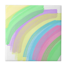 Positieve Vibes Happy Pastel Colors Abstracte kuns Tegeltje