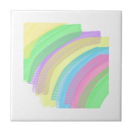 Positieve Vibes Happy Pastel Colors Abstracte kuns Tegeltje