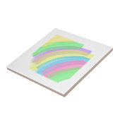 Positieve Vibes Happy Pastel Colors Abstracte kuns Tegeltje (Zijkant)