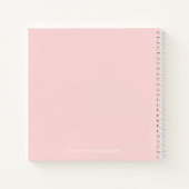 Positieve vibes Kleurrijke Abstracte Typografie Notitieboek (Achterkant)