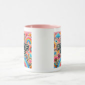 Positieve vibes, kleurrijke Mok (Midden)
