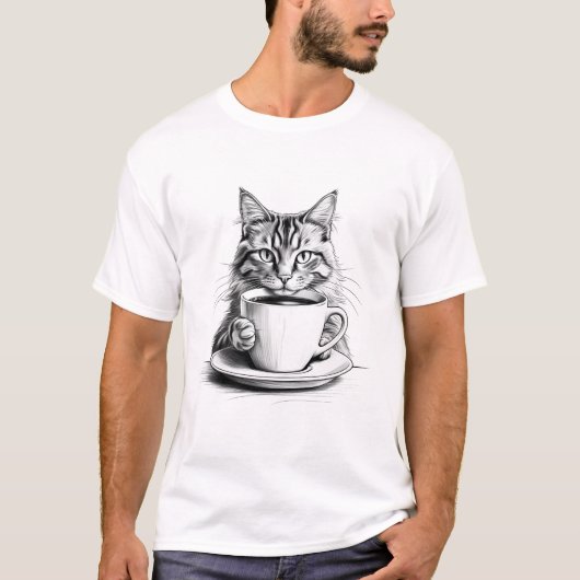 Positieve Vibes & Koffie T-shirt (Voorkant)