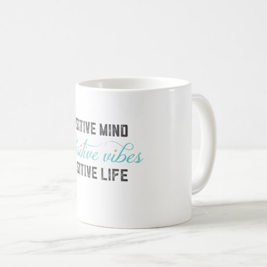 Positieve Vibes Koffiemok (Voorkant rechts)