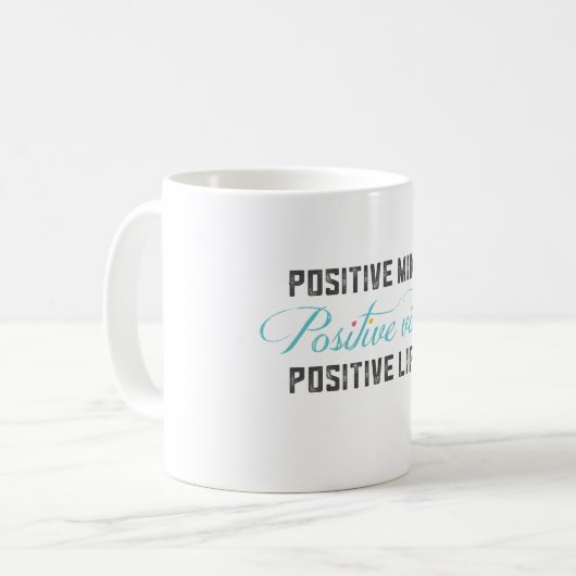 Positieve Vibes Koffiemok (Voorkant links)