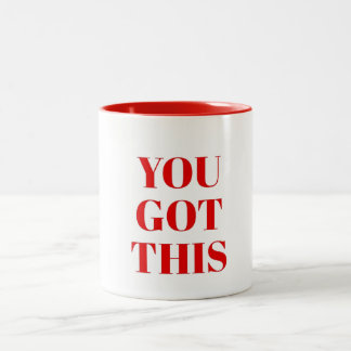 Positieve Vibes Koffiemok voor Dagelijkse Inspirat Tweekleurige Koffiemok