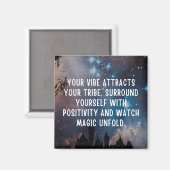 Positieve Vibes Magneet (Voorkant / Achterkant)