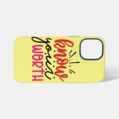 Positieve vibes | Motivatie prijsopgave iPhone Hoesje (Achterkant horizontaal)