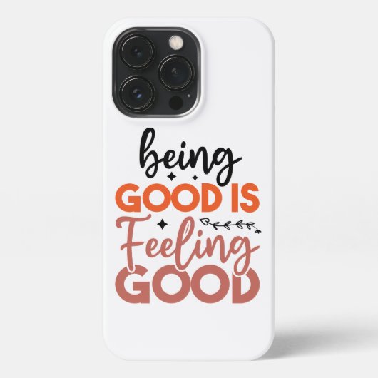 Positieve vibes | Motivatie prijsopgave iPhone Hoesje (Achterkant)