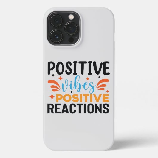 Positieve vibes | Motivatie prijsopgave iPhone Hoesje (Achterkant)