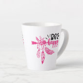 Positieve vibes | Motivatie prijsopgave Latte Mok (Rechterhoek)