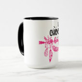 Positieve vibes | Motivatie prijsopgave Mok (Voorkant links)