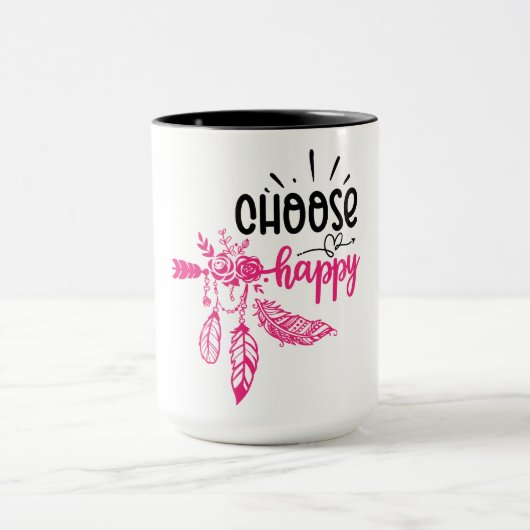 Positieve Vibes | Motiverende Spreuk Mok (Midden)