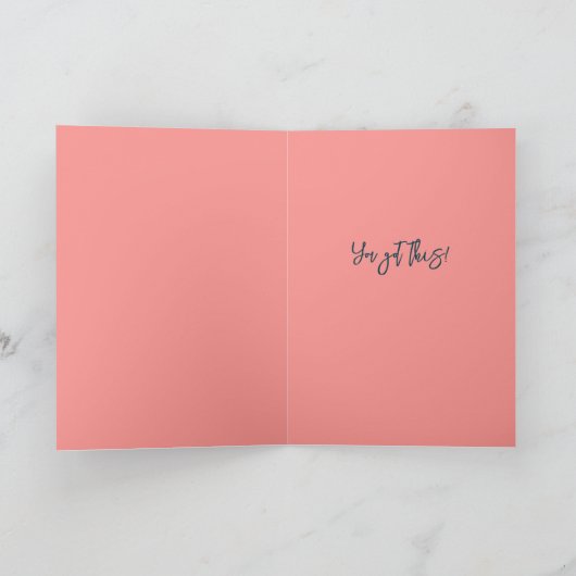 Positieve Vibes Only Leuk Bloemen Vrolijk Inspirer Kaart (Binnen)