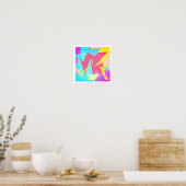 Positieve Vibes Pastel Colors Abstract Art Poster (Keuken)