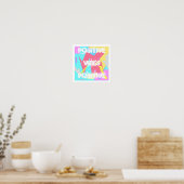 Positieve Vibes Pastel Colors Abstract Art Poster (Keuken)