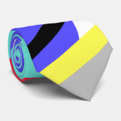 Positieve Vibes Pastel Colors Abstract Art Stropda Stropdas (Opgerold)