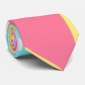 Positieve Vibes Pastel Colors Abstract Art Stropda Stropdas (Opgerold)