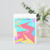 Positieve Vibes Pastel Colors Abstract Briefkaart (Staand voorkant)