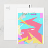 Positieve Vibes Pastel Colors Abstract Briefkaart (Voorkant / Achterkant)