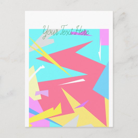 Positieve Vibes Pastel Colors Abstract Briefkaart (Voorkant)