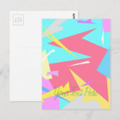 Positieve Vibes Pastel Colors Abstract Briefkaart (Voorkant / Achterkant)