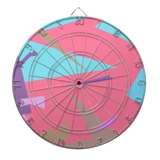 Positieve Vibes Pastel Colors Abstract Dartbord (Voorkant)