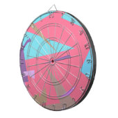 Positieve Vibes Pastel Colors Abstract Dartbord (Voorkant Rechts)