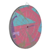Positieve Vibes Pastel Colors Abstract Dartbord (Voorkant Links)