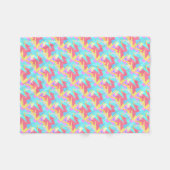 Positieve Vibes Pastel Colors Abstract Fleece Deken (Voorkant (Horizontaal))