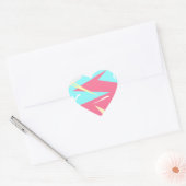 Positieve Vibes Pastel Colors Abstract Hart Sticker (Envelop)