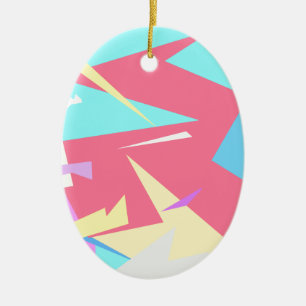Positieve Vibes Pastel Colors Abstract Keramisch Ornament