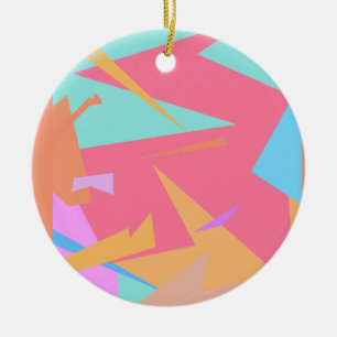 Positieve Vibes Pastel Colors Abstract Keramisch Ornament