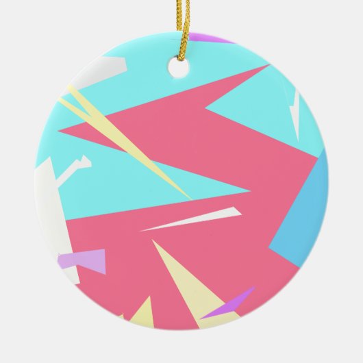 Positieve Vibes Pastel Colors Abstract Keramisch Ornament (Voorkant)